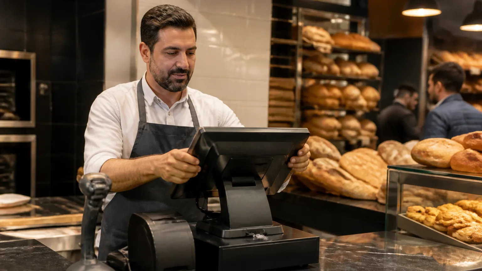 Türk bir fırın işletmecisi dijital POS sistemini kurarken