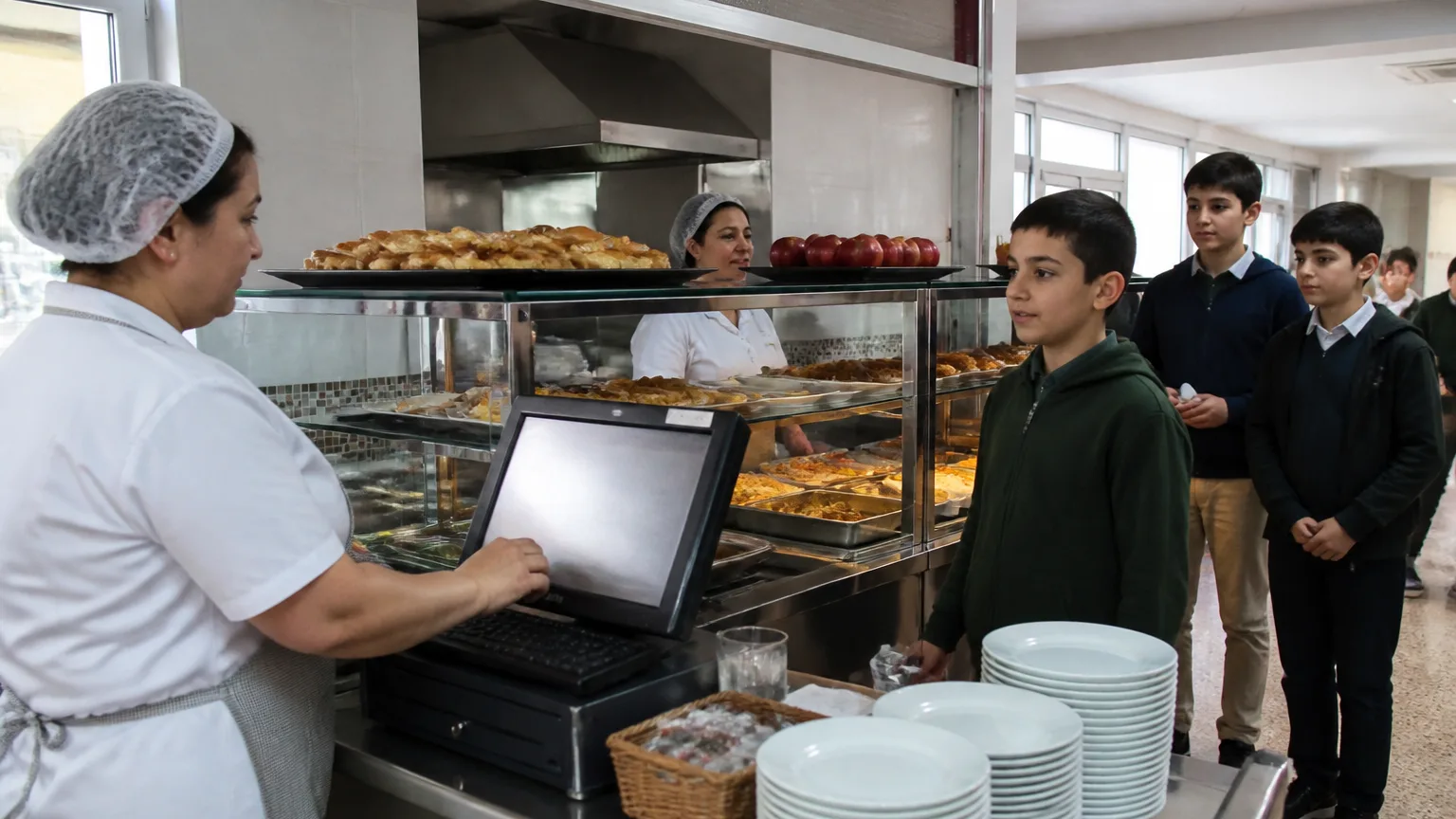 Okul kantininde POS sistemi kullanımı