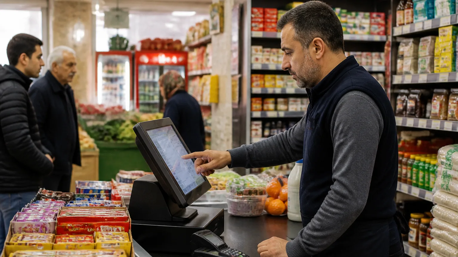 Türk manavında POS kullanımı