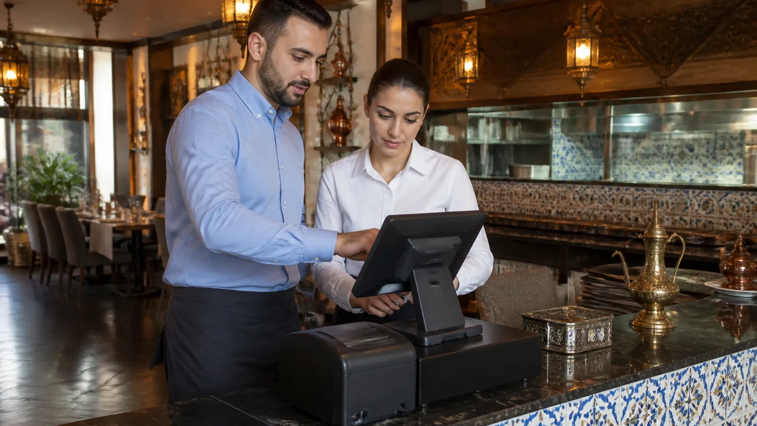 Restoran POS kurulum süreci sahnesi
