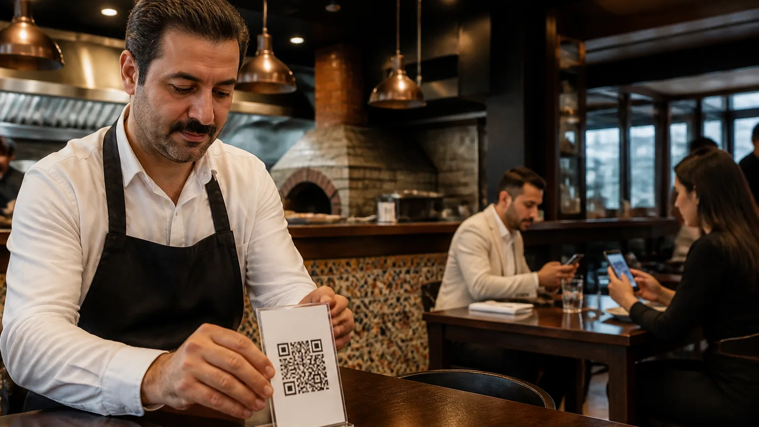 Türk restoranı işletmecisinin QR sipariş sistemi kuruyor olması