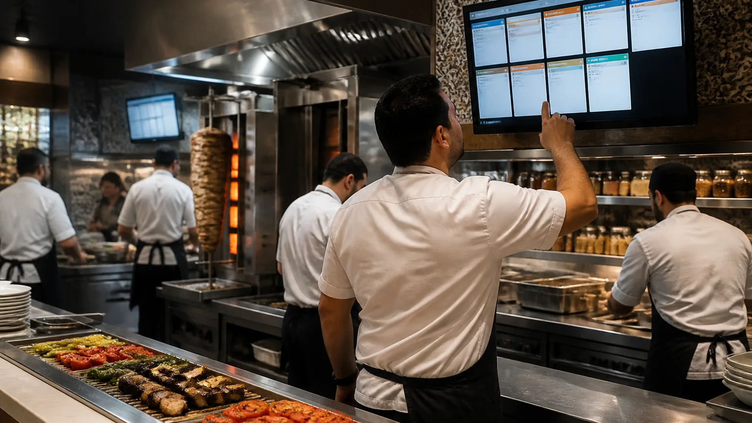 Türk restoran mutfağında KDS kullanımı