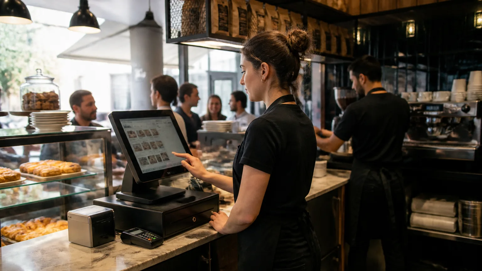 Kafe içi POS ve otomasyon sistemi kullanım örneği