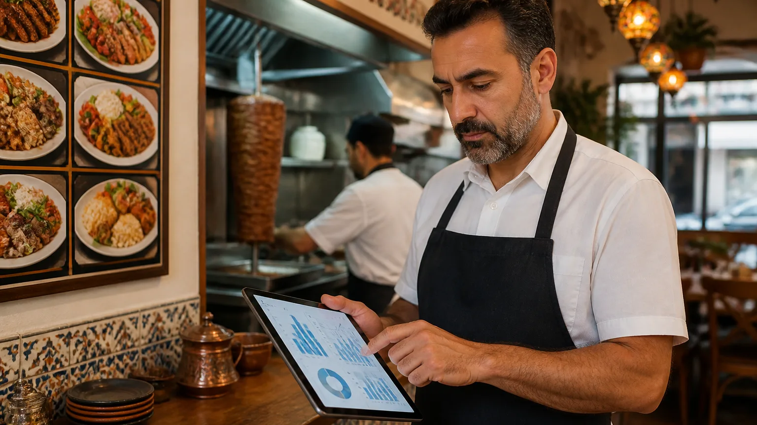 Türk restoran işletmecisi satış performansını inceliyor